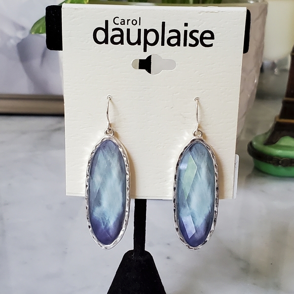 Carol dauplaise Earrings Blue Glass - Picture 4 of 5